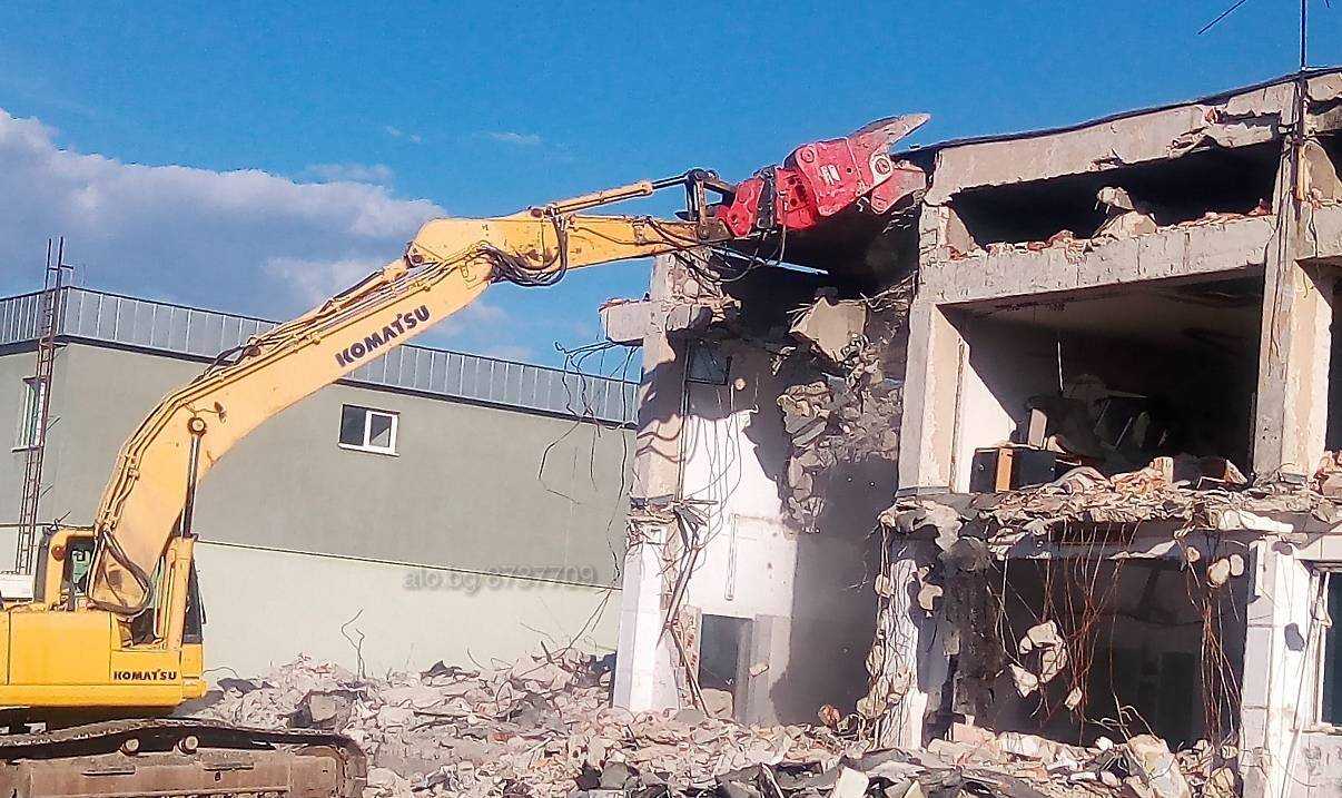 Разрушаване-Събаряне на сгради,  изкопни работи,  услуги с механизация